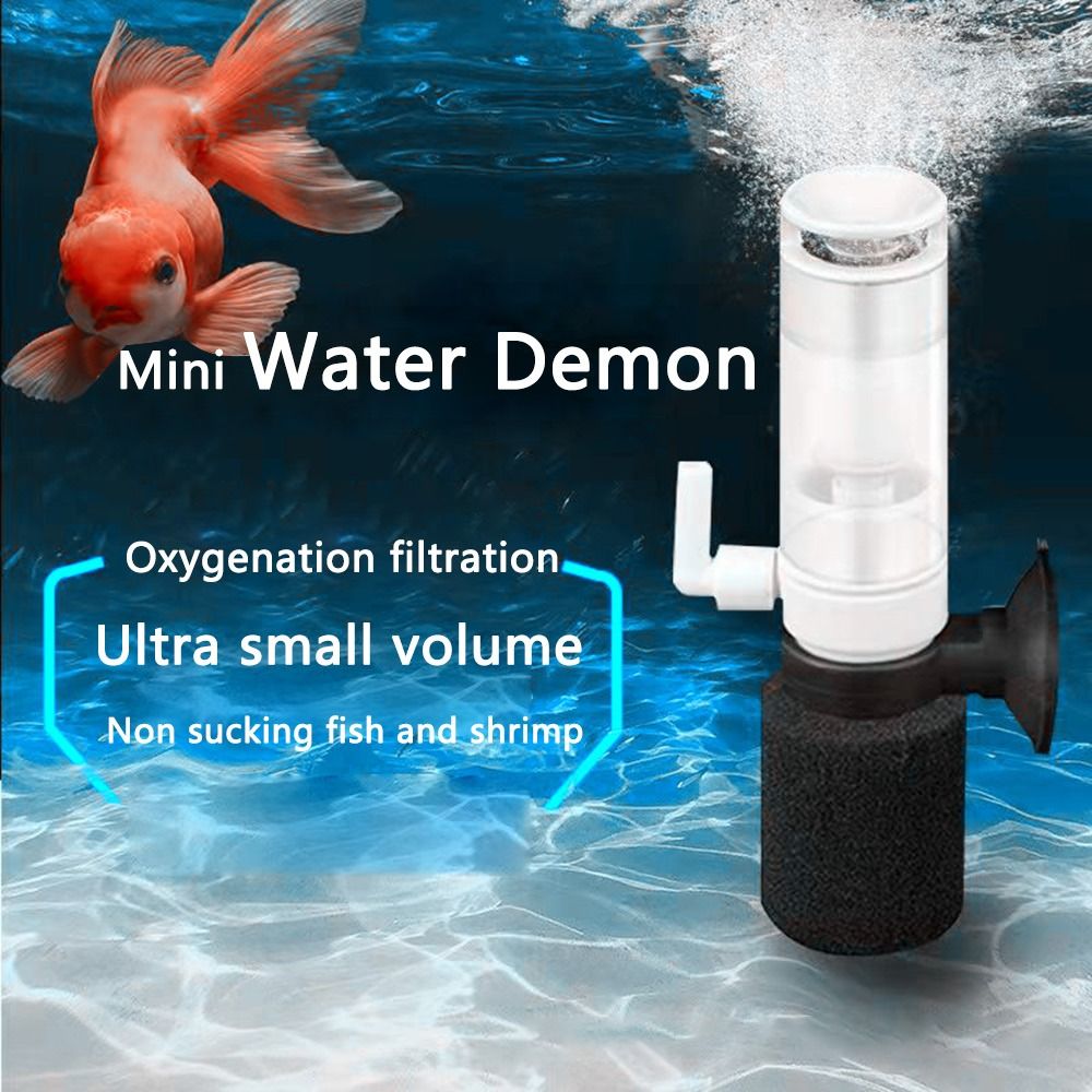 Fish Tank Filter Ultra-quiet Aquarium Pneumatic Filter Accessories Practical Mini Purifier Multi Layer Media Filter