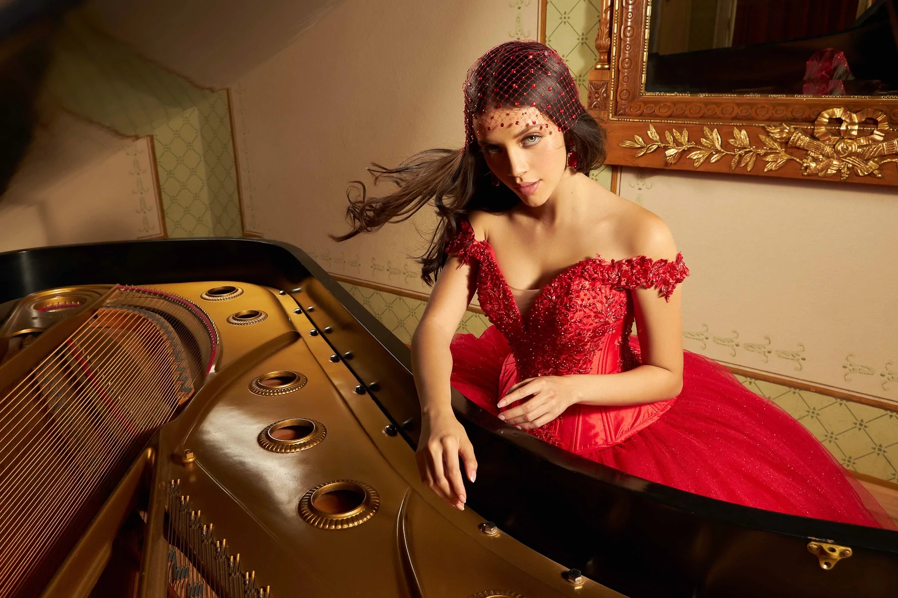 Pink Puffy Mexican Quinceanera Dresses Ball Gown Off The Shoulder Tulle Appliques Pearls Charro Sweet 16 Dresses 15 Anos