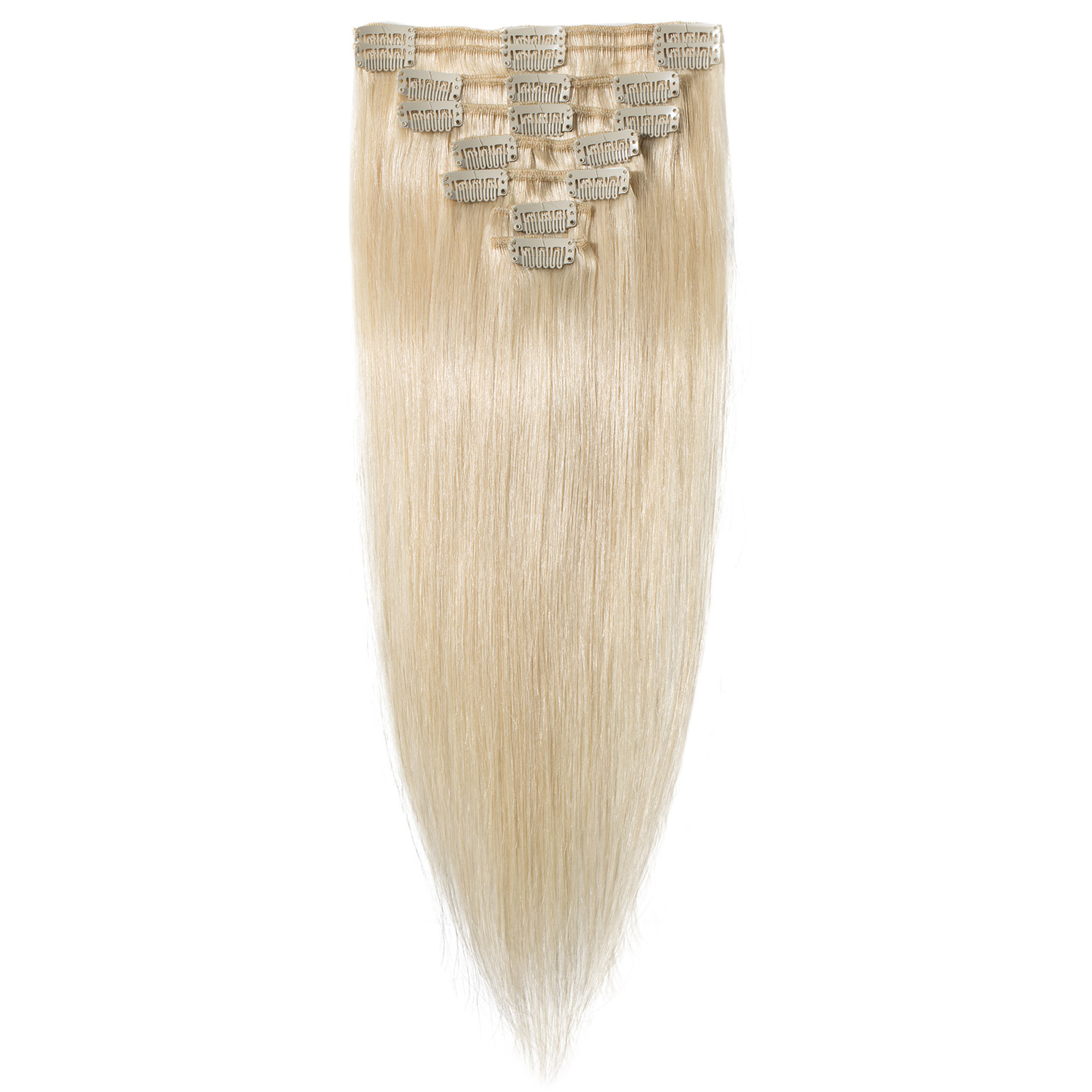 8pcs Remy Clip In Hair Extensions Human Hair Weft Blonde Full Head 70g 100g 120g 140g Clip on Hair Extensions Thick Natural Black Brown 14"-24&qu