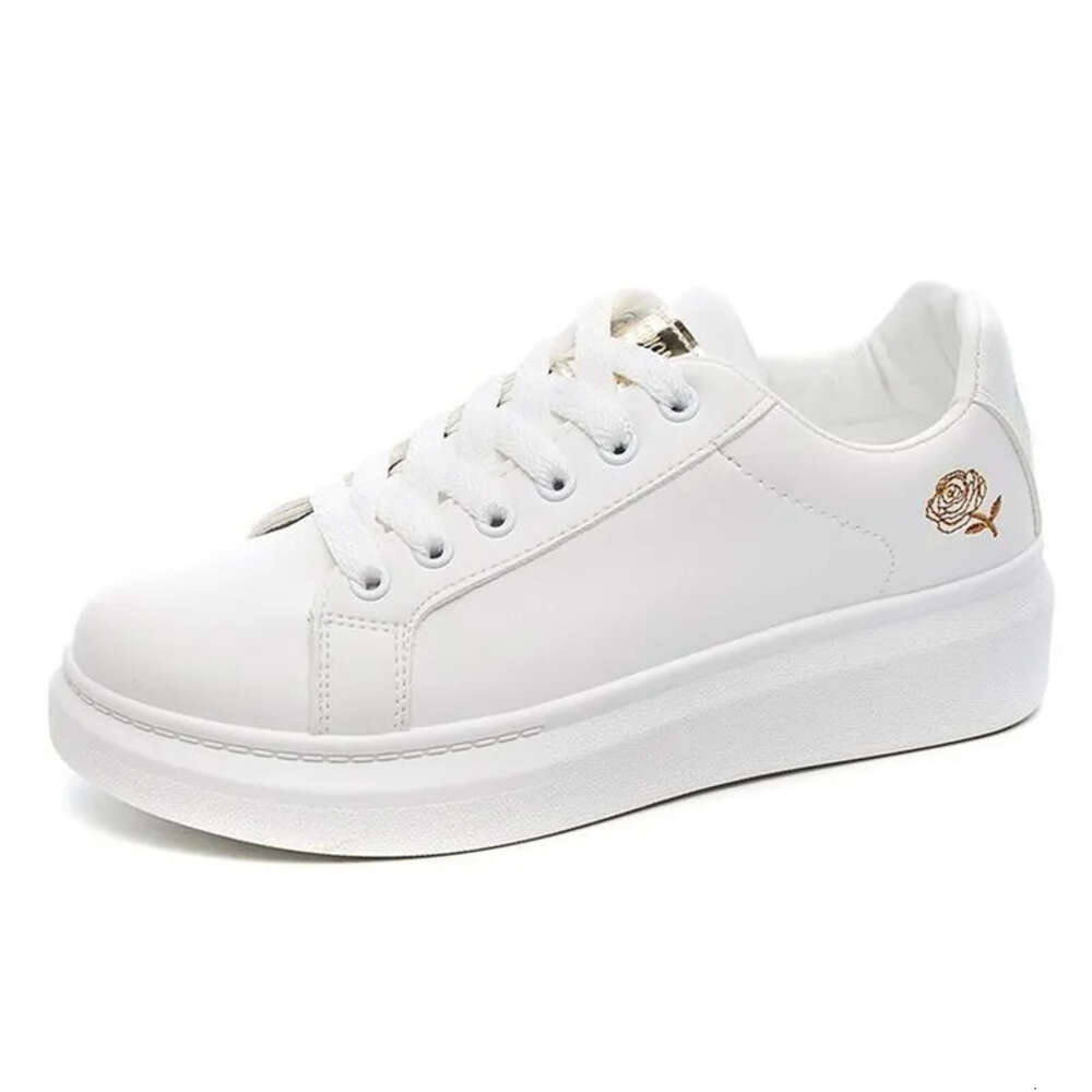 Ddmytiger Autumn Ladies Shoes Women Running Spring Fashion White Breathable Embroidered Flower Lace Up Casual Sneakers Zapatos Female Clothing Outdoor