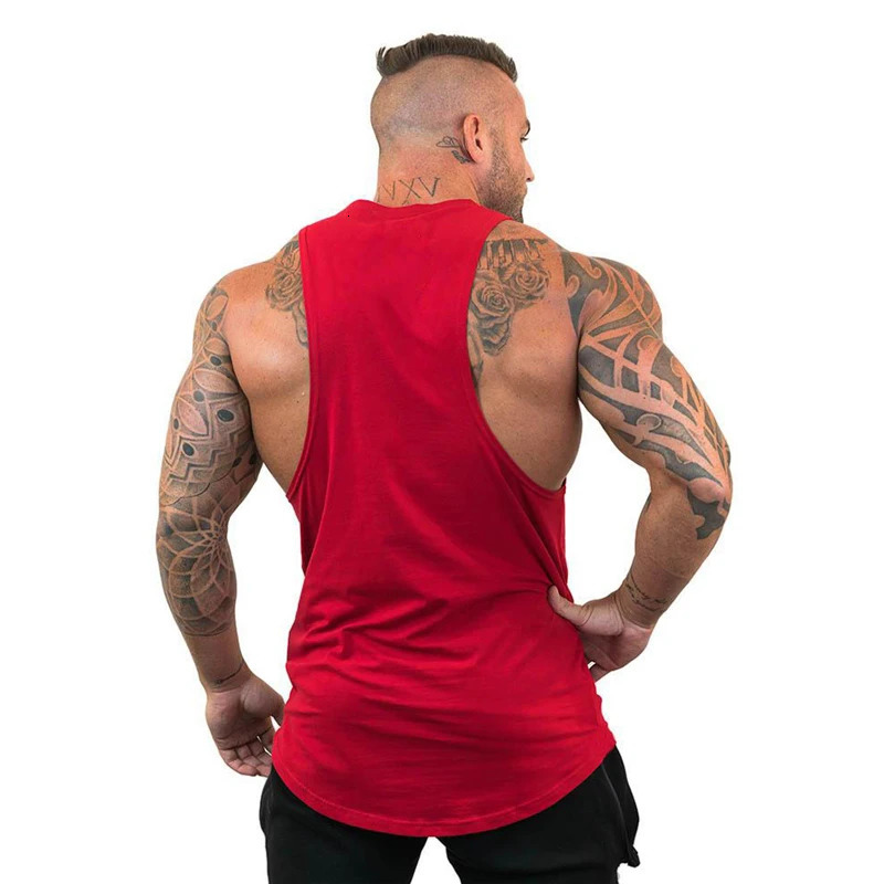 Muscleguys Cotton Gyms Tank Tops Men Sleeveless Tanktops Bodybuilding Clothing Undershirt Fitness Stringer Muscle Vest 240529