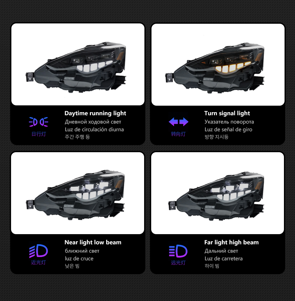 LED Headlight for Lexus is is250 20 13-20 16 is300 Head Lamp Upgrade DRL Dynamic Signal Lamp Front light Assembly