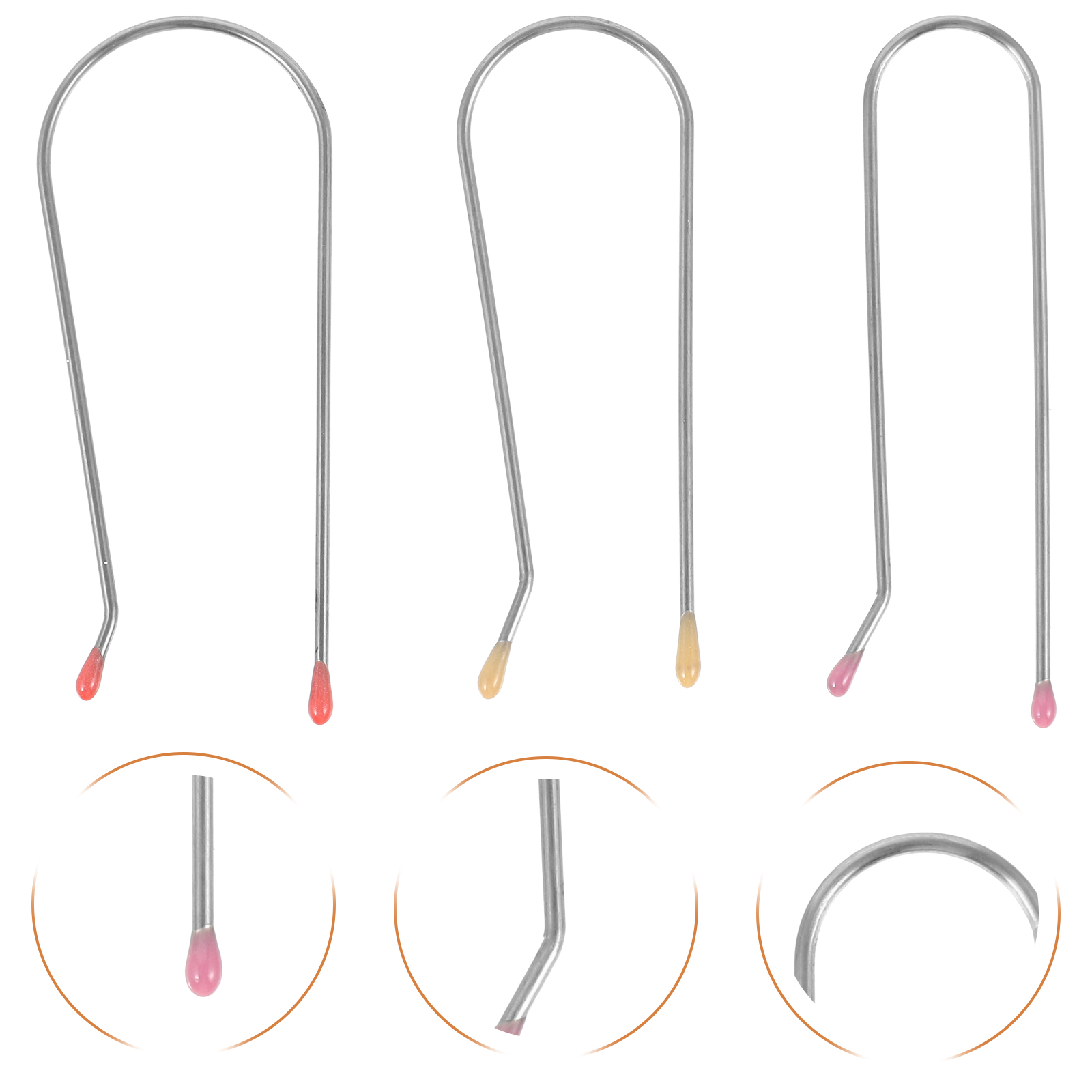 24 Pcs Hot Roller Pin Hair Curlers Replacement Clips Pins for Electric Rollers Jaw Clamps
