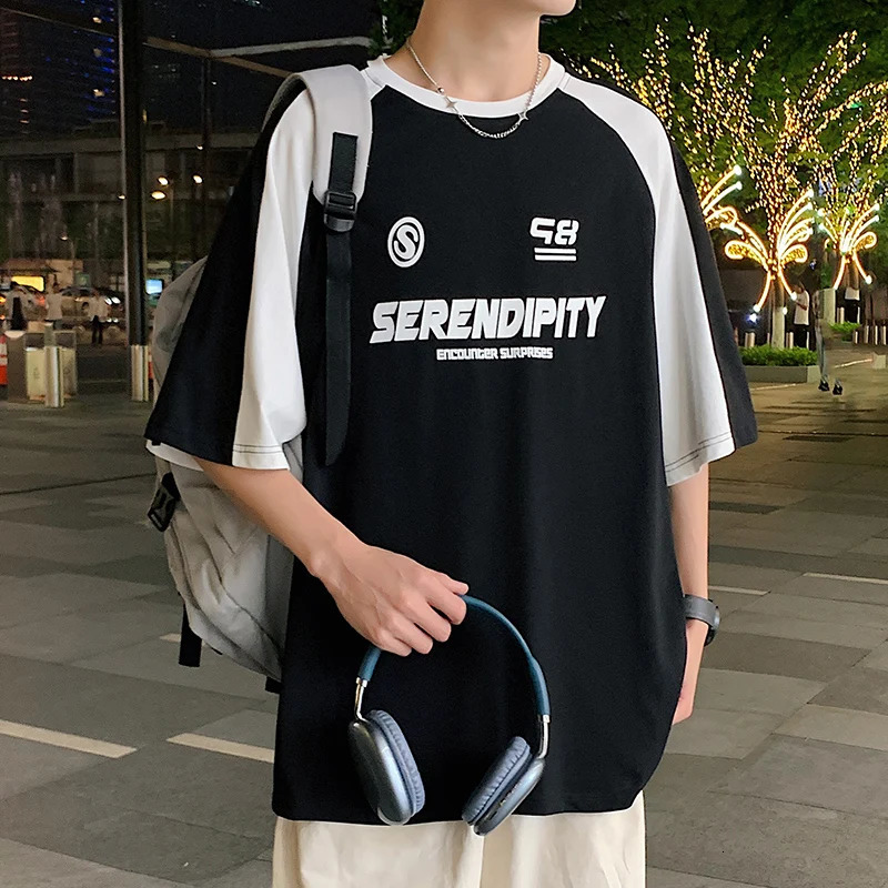 Streetwear Big Size Short Sleeve T Shirt Mens Summer T-shirts Oversized T-shirt Mens Clothes Vintage Mens Clothing Original 240527