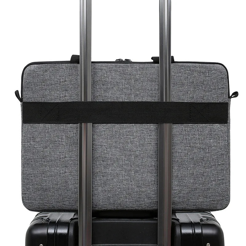 Laptop Carrying Case fits for 13-15-Inch Laptop and Tablet Shoulder Strap Durable Water-Repellent Fabric Business Casual School 240528