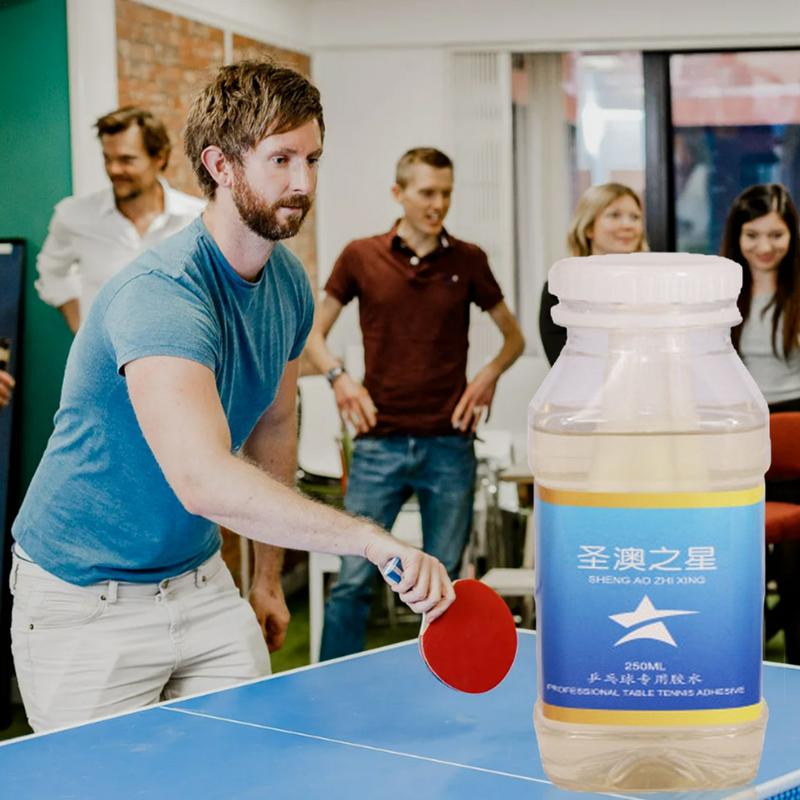 Ping-Pong Paddle Glue Professional Table Tennis Racket Rubber Glue 250ml Liquid Glue Professional Paddle Adhesive For Table