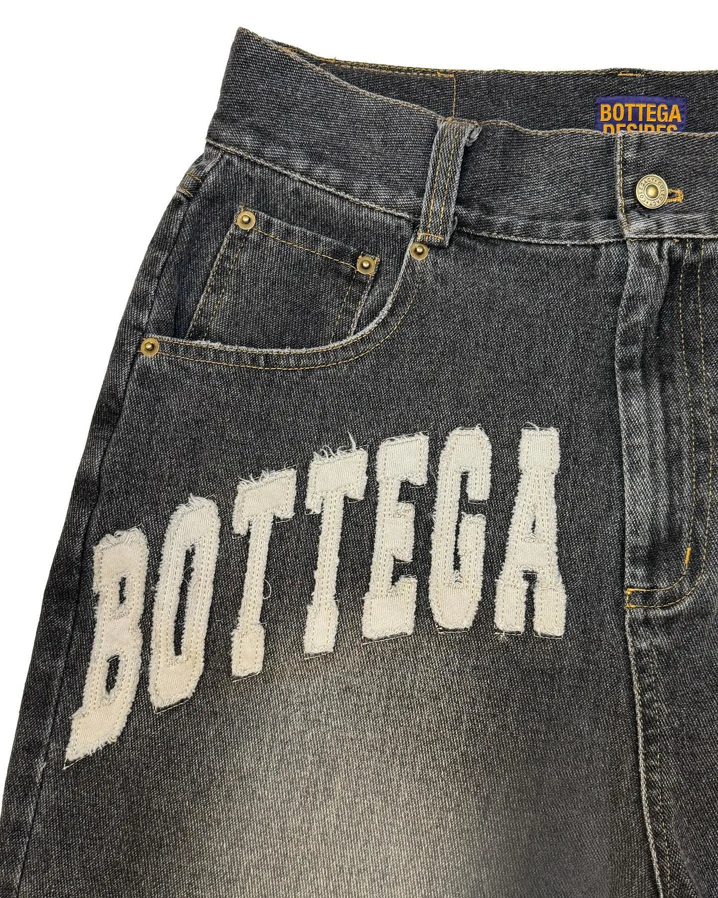 Men Black Blue Washed Denim Shorts Y2k Retro Letter Patchwork Summer Fashion Sand Casual Spliced Jorts Gym Sweatpants 240531