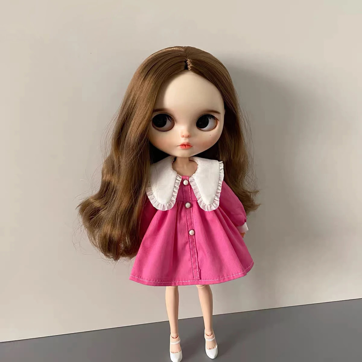 Ob24 Doll Clothes Fit For Blythe Azone Ymy Doll Fashion Color Dress Dress Up Doll 240531