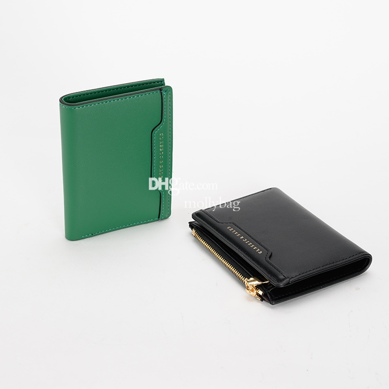 Designer Women's Advanced Card Retro Multi functional Wallet Small and Exquisite Ultra thin Card Clip ID Card Zipper Fashion Wallet