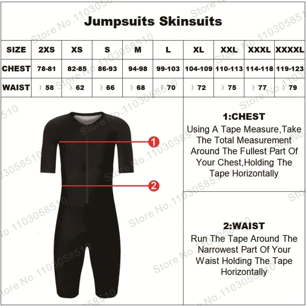 zxuful Men Cycling Skinsuit Triathlon Suit Speedsuit Trisuit Short Sleeve Speedsuit Maillot Ciclismo Running Road Clothing 240527