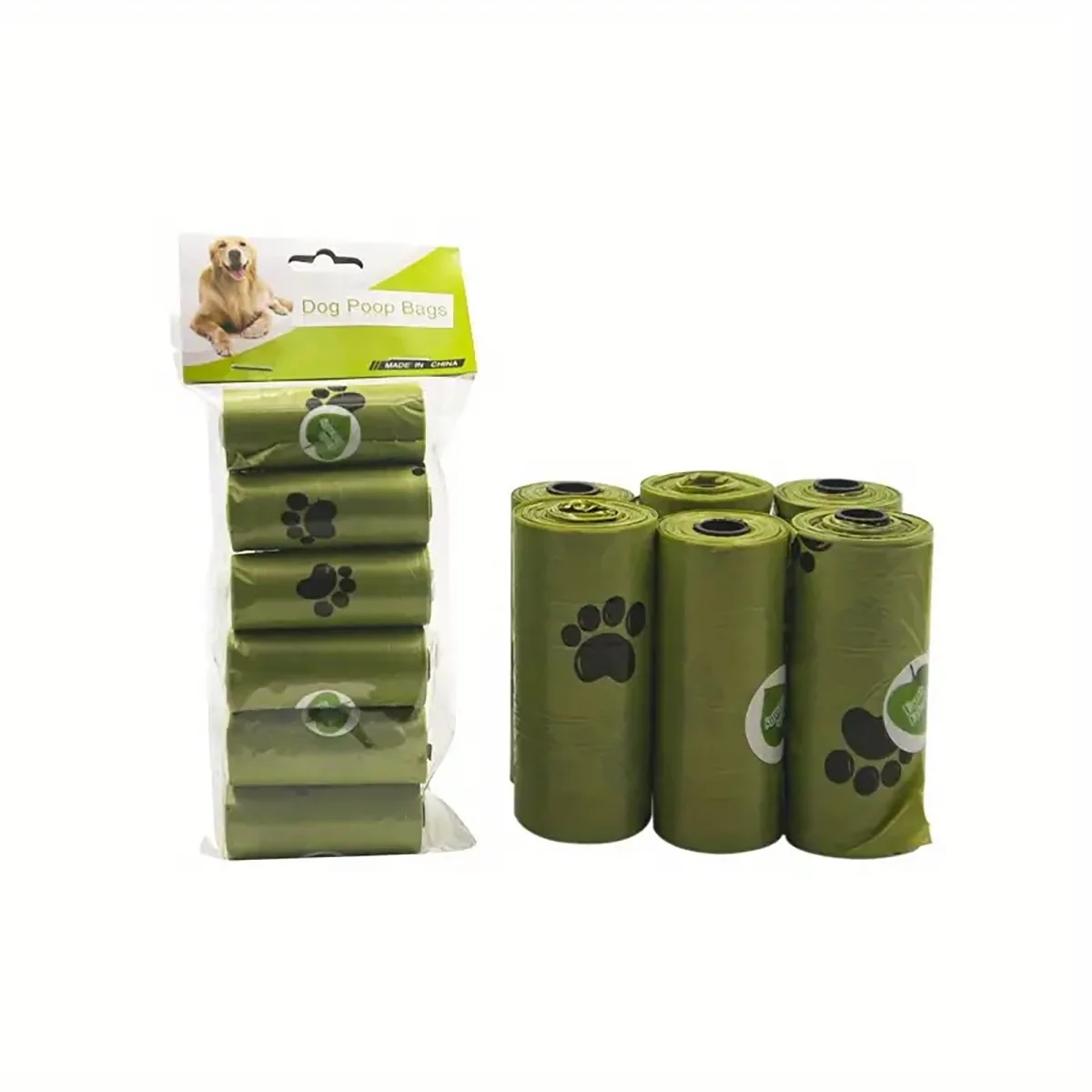 Dog Poop Bags Environmentally Friendly Poop Bags Leak-Proof Dog Waste Bags For Pet Outdoor Supplies Biodegradable Environmental