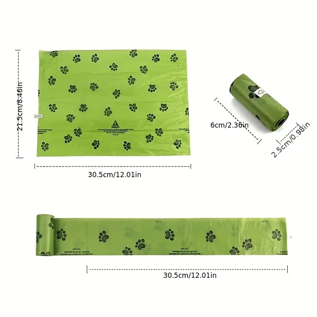 Dog Poop Bags Environmentally Friendly Poop Bags Leak-Proof Dog Waste Bags For Pet Outdoor Supplies Biodegradable Environmental