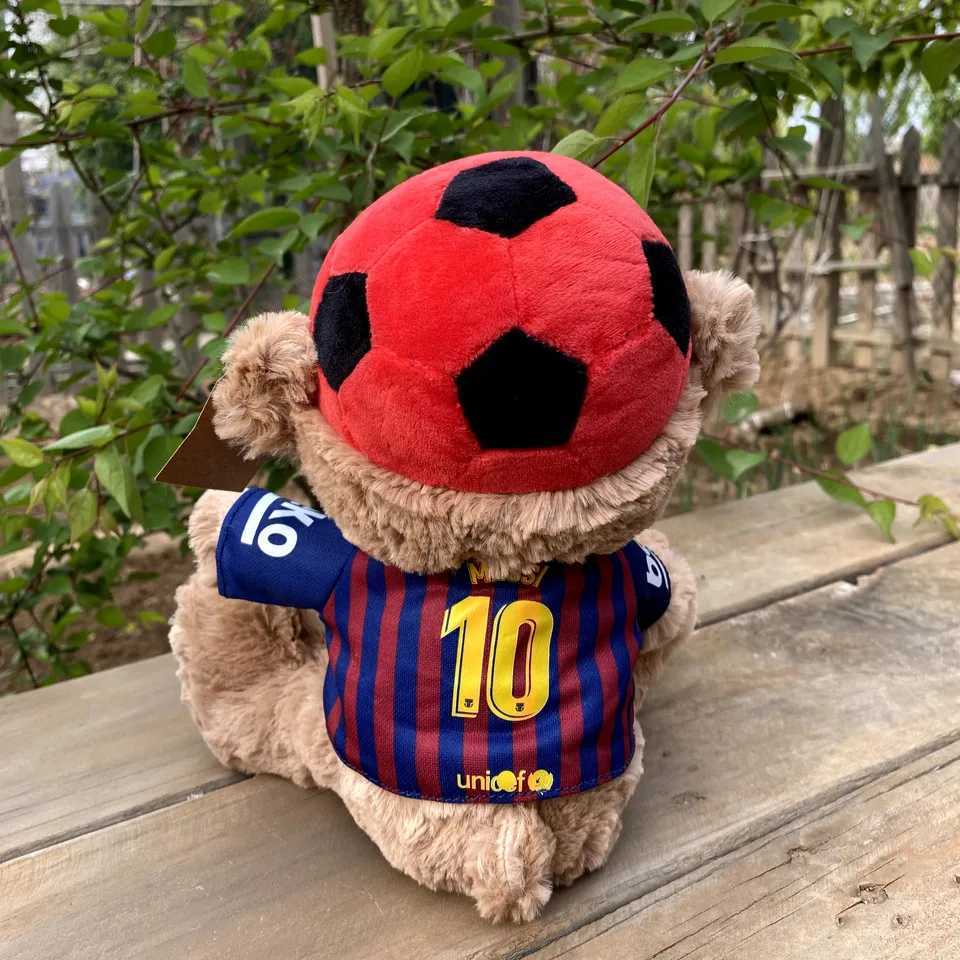 Stuffed Plush Animals 25-35cm Red Football Hat Teddy Bear Filled Plush Toy Doll Children Baby Toy Boys and Girls Brithday Gift T240531