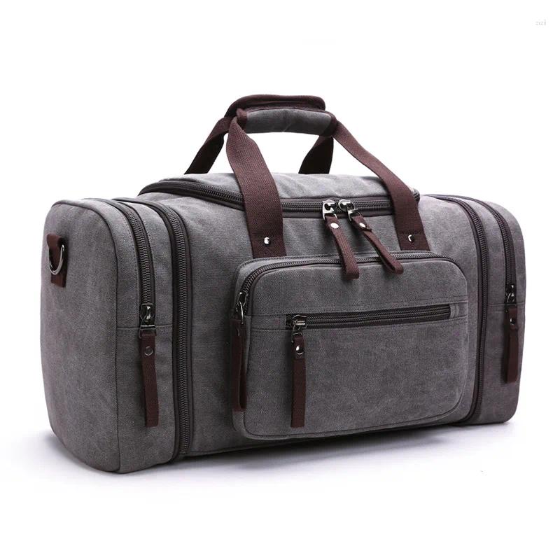 Duffel Bags Travel Totes Handbag Large Capacity Canvas Military Sports Bag Gym Fiess For Man Business Suitcase Lage Shoulder