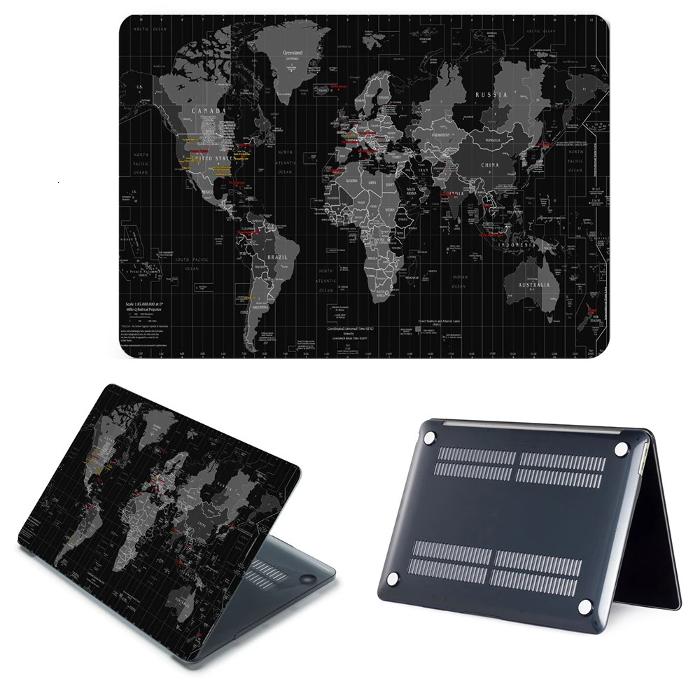 3D Print TIME ZONES OF THE WORLD Case For Macbook Air 13 15 M2 A2941 A2681 A2337 A2338 A2442 A2779 M1 Chip Pro 14 15.3 16 240528
