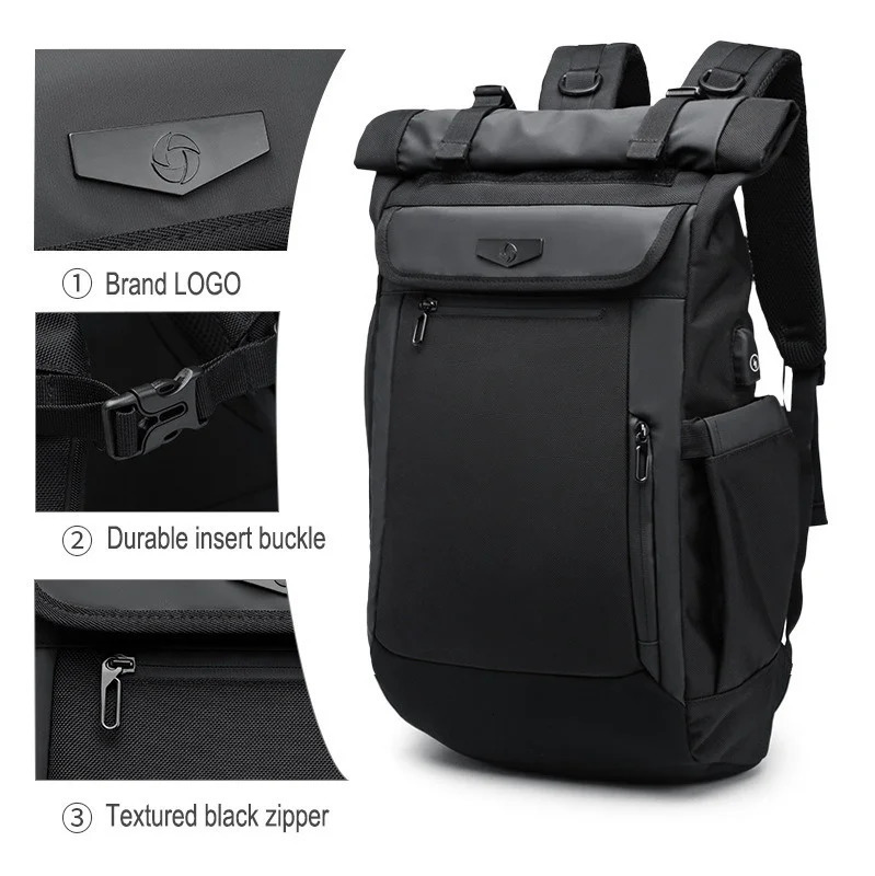 Large Capacity Mens Backpacks Waterproof 18 19 Inch Laptops Backpack For Teenager men Travel Computer Bagpack Notebook Bag 240528