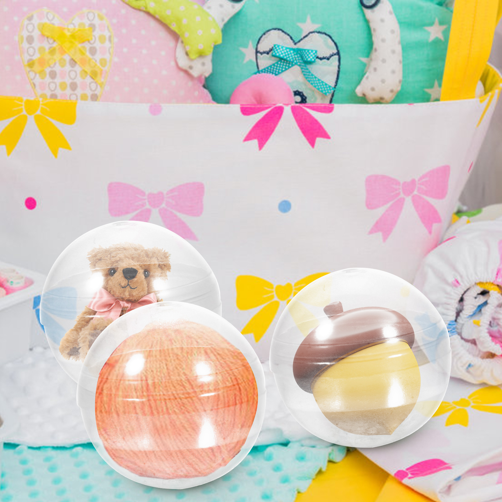 Ball Balls hine Plastic Clear Gumball Claw Empty Fillable Toy Kids Round Containers Vending hines Ornaments Wrapping smile