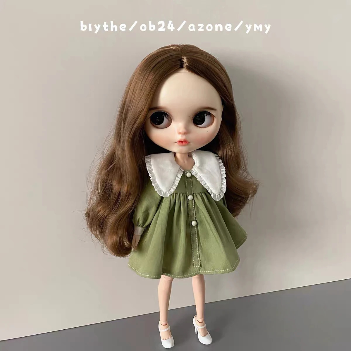 Ob24 Doll Clothes Fit For Blythe Azone Ymy Doll Fashion Color Dress Dress Up Doll 240531