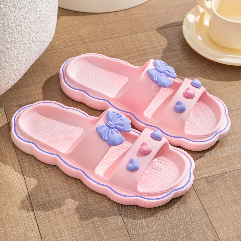 color women's wear Solid outdoor breathable home slippers for comfort cuteness with a soft thick sole and exposed toe flip p Lhshoe comt nd