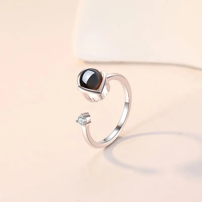 Custom Projection Po Ring For Women Personalized Jewelry Gift for WifeGirlfriend Birthday GiftAnniversary Gift Mothers Day 240530