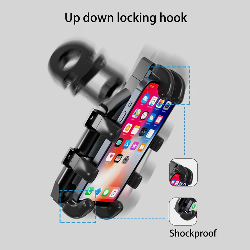 For PIAGGIO Liberty125 MP3 500 Medley Beverly 300 ZIP50 X7 X9 Accessories Motorcycle Handlebar Mobile Phone Holder Stand Bracket