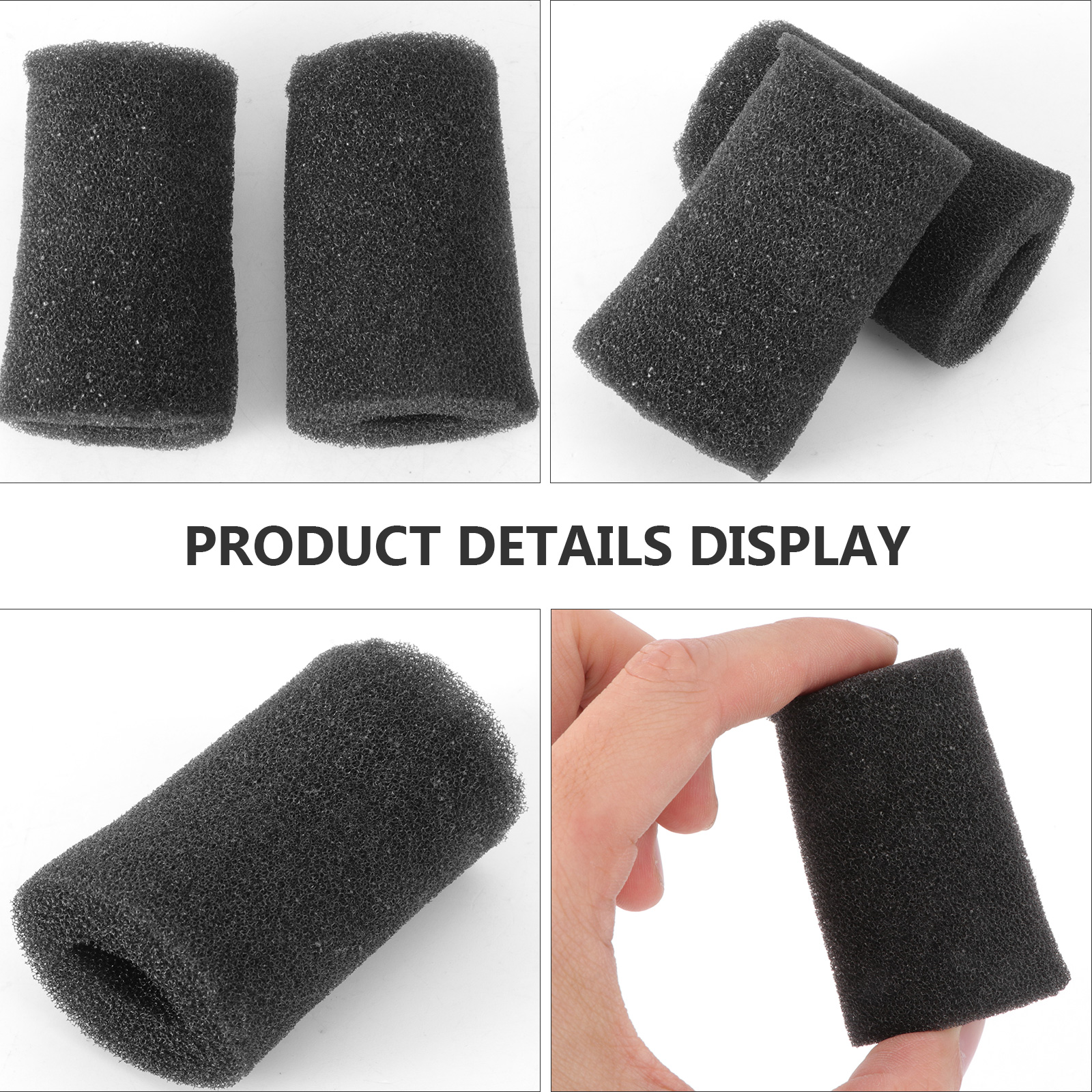 2 PCS Aquarium Debris Prevention Fish Tank Sponge Filter Decorations Media Usage Pre-filter