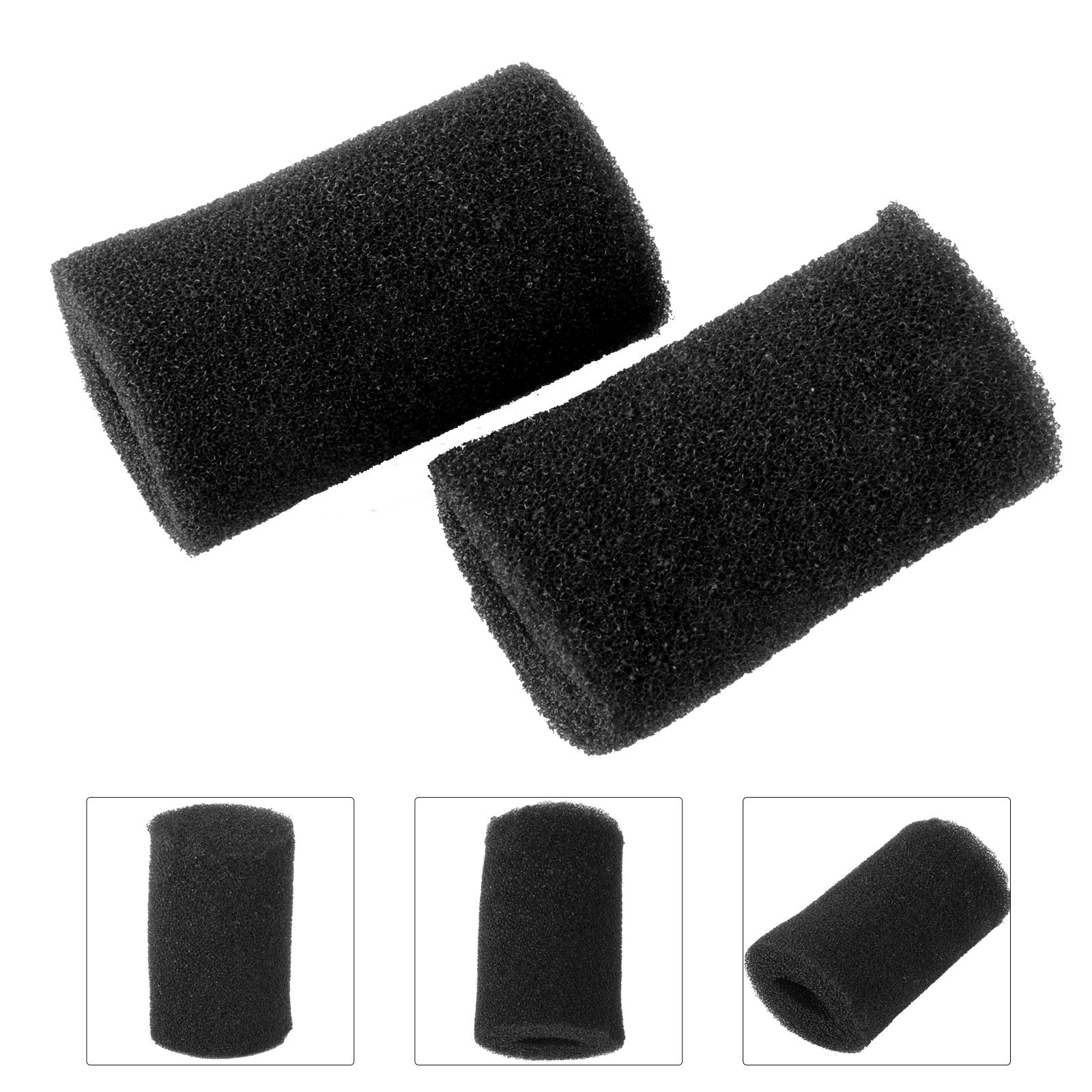 2 PCS Aquarium Debris Prevention Fish Tank Sponge Filter Decorations Media Usage Pre-filter