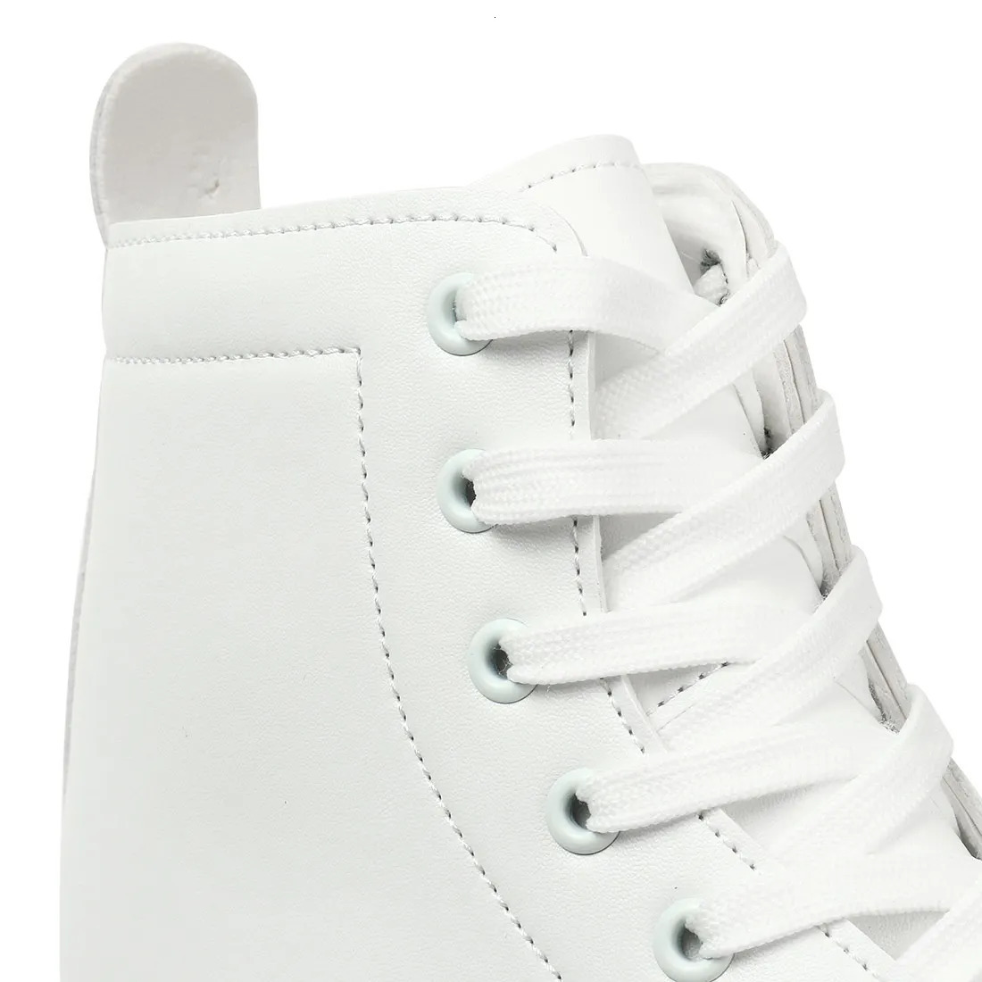 Women White PU Leather Roller Skates Skating Shoes Sliding Inline Quad Sneakers Training Europe Size 4 Wheels Flash Wheel 240528