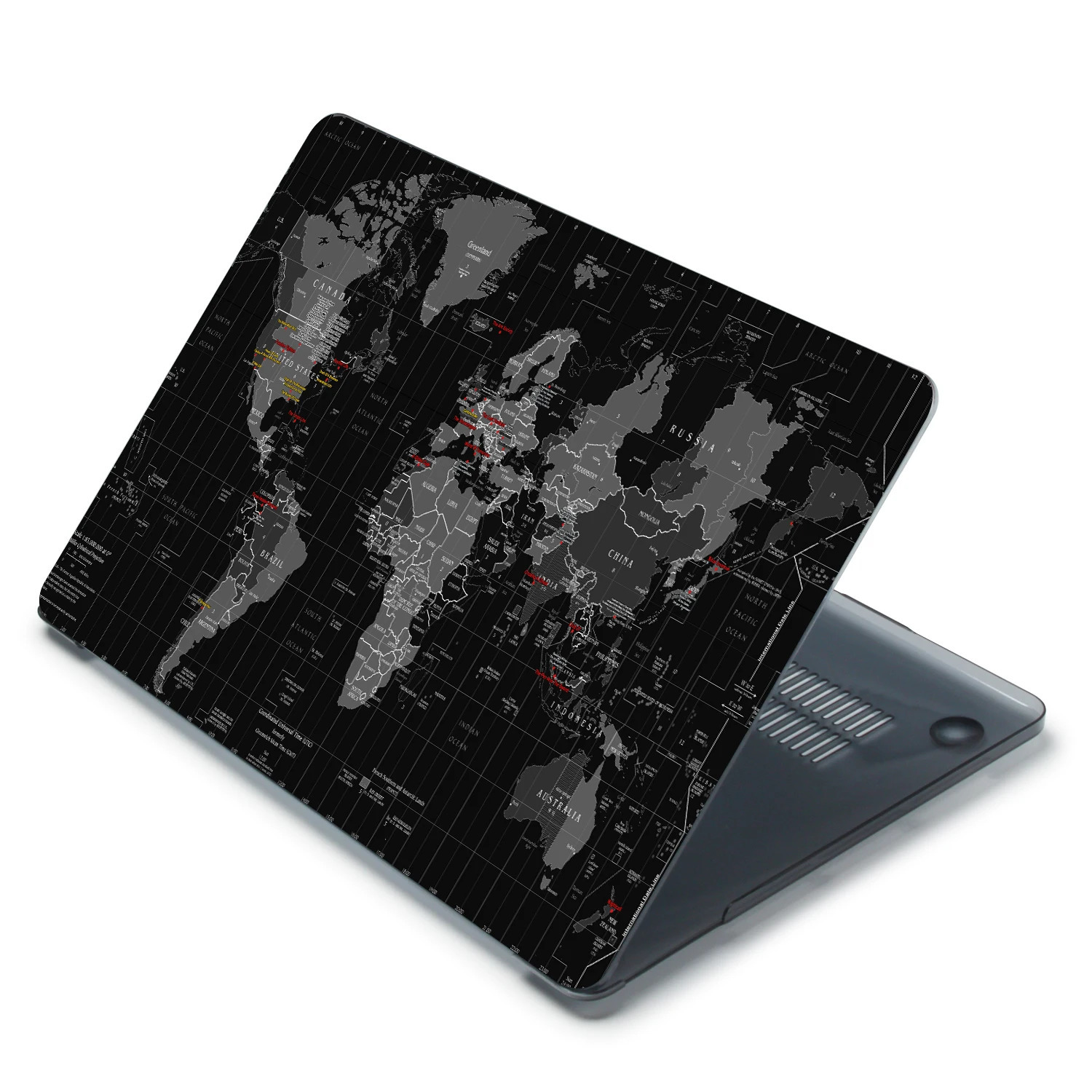 3D Print TIME ZONES OF THE WORLD Case For Macbook Air 13 15 M2 A2941 A2681 A2337 A2338 A2442 A2779 M1 Chip Pro 14 15.3 16 240528