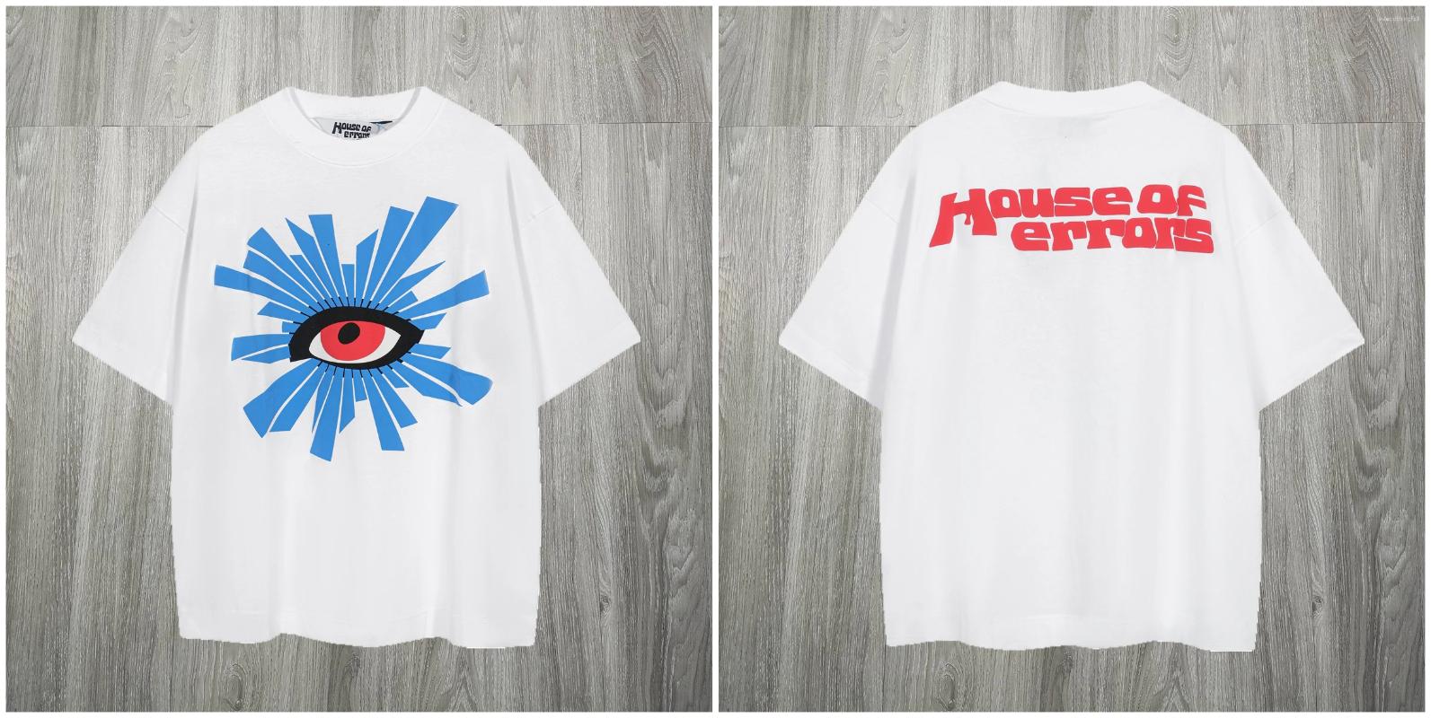 Oversized Foam Print Cotton T-Shirt | Vintage Fashion Men's Tee