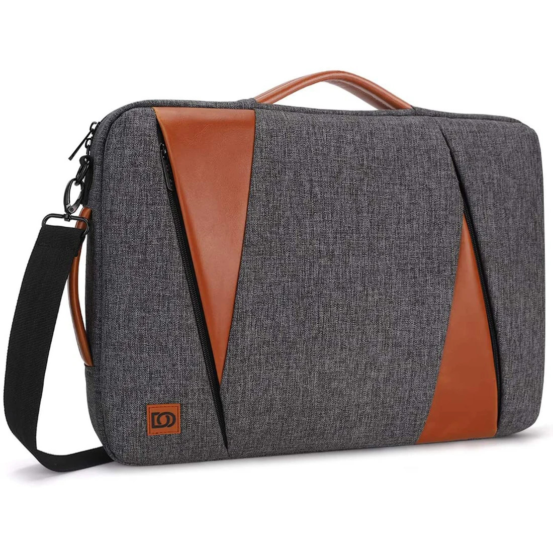 DOMISO 1415617 Inch Laptop Sleeve Business Briefcase Backpack Water-Resistant Notebook Shoulder Bag 240528