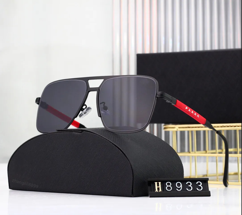 Men Designer Women Sunglasses Fashion Outdoor Eternal Classic Triangle Glasses Retro Metal Goggles Sports Driving Multiple Styles with Box 8933 PAAAA