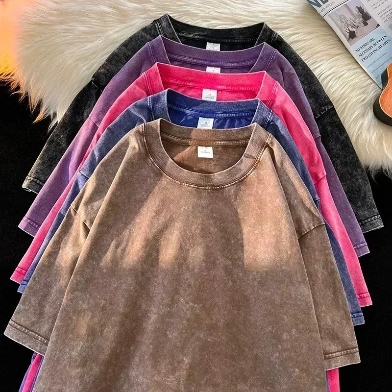 Rock Band My Chemical Romance Washed T Shirts The Black Men Women Punk Hip Hop Short Sleeve Cotton Shirt Oversized Tees 240529