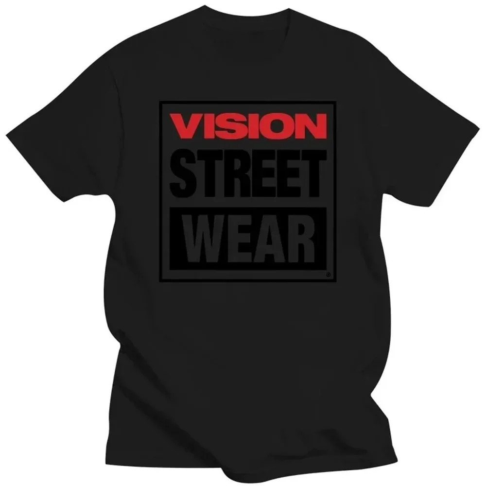 Cotton Men Women Vision Street Wear TShirt Blanks Vintage Summer Top Fitted T Shirts for 240531