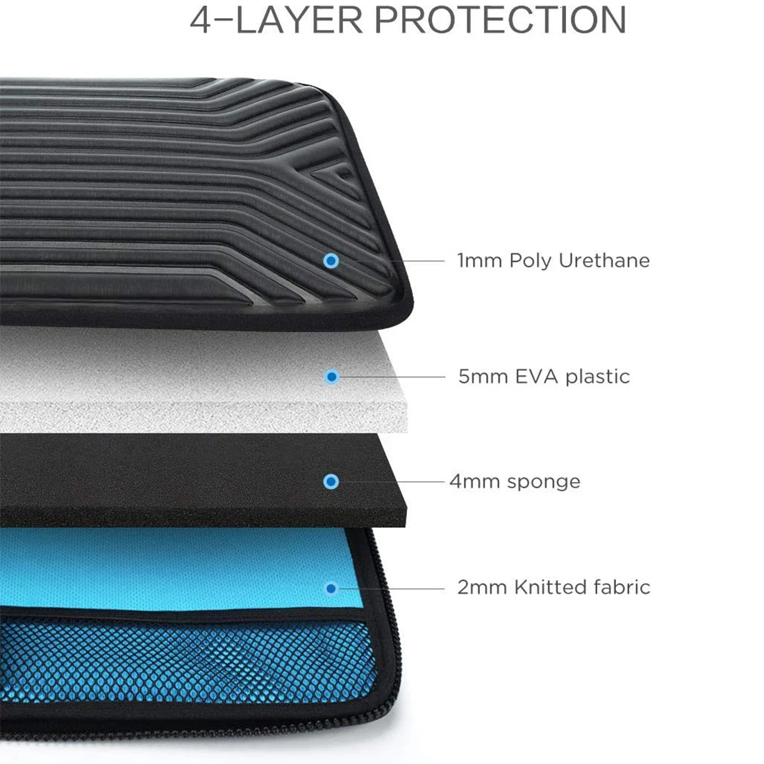 DOMISO 10131415617 Inch Waterproof Laptop Sleeve Notebook Bag Protective Cover With Handle And Strap 240528