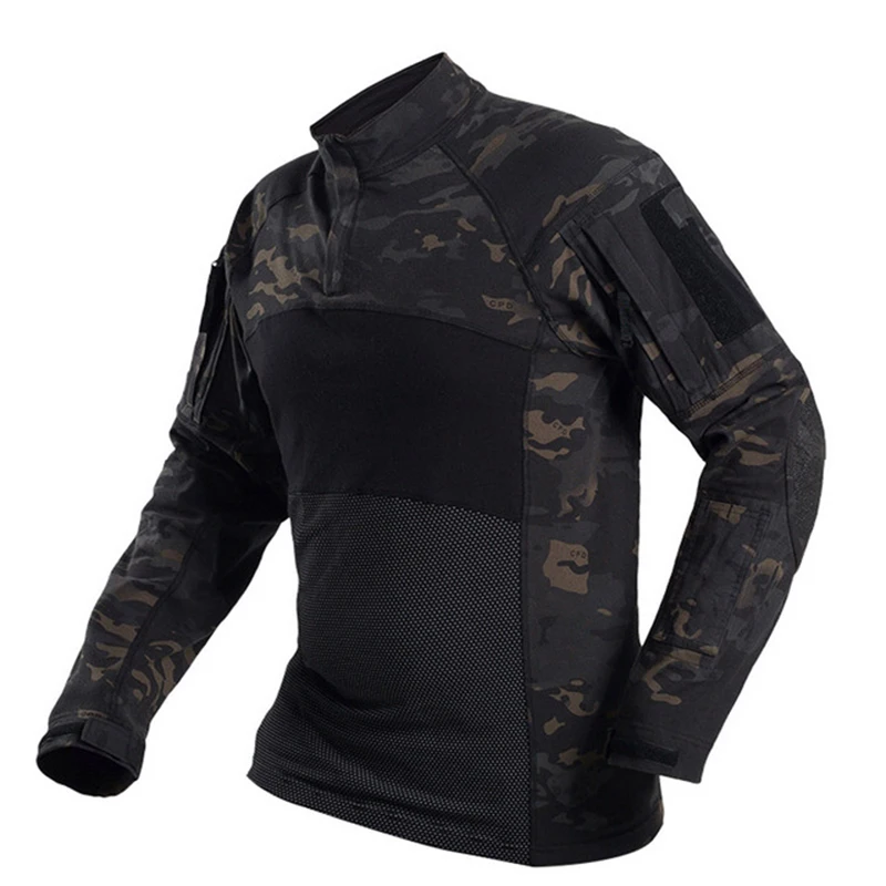 New Men Hiking Shirts Proven Tactical Clothing Hunting Uniform CP Camouflage Airsoft Hunting Suit Breathable Work Clothes