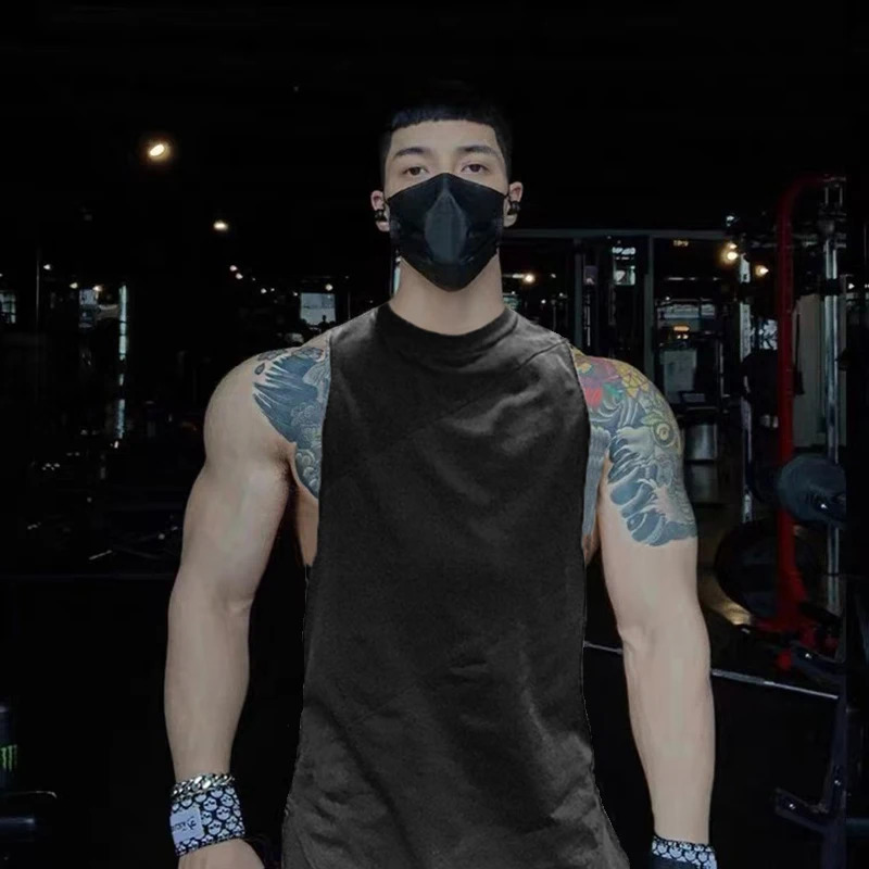 Bodybuilding Sport Tank Tops Men Gym Clothing Fitness Workout Sleeveless Shirt Male Patchwork Stringer Singlet Summer Undershirt 240529