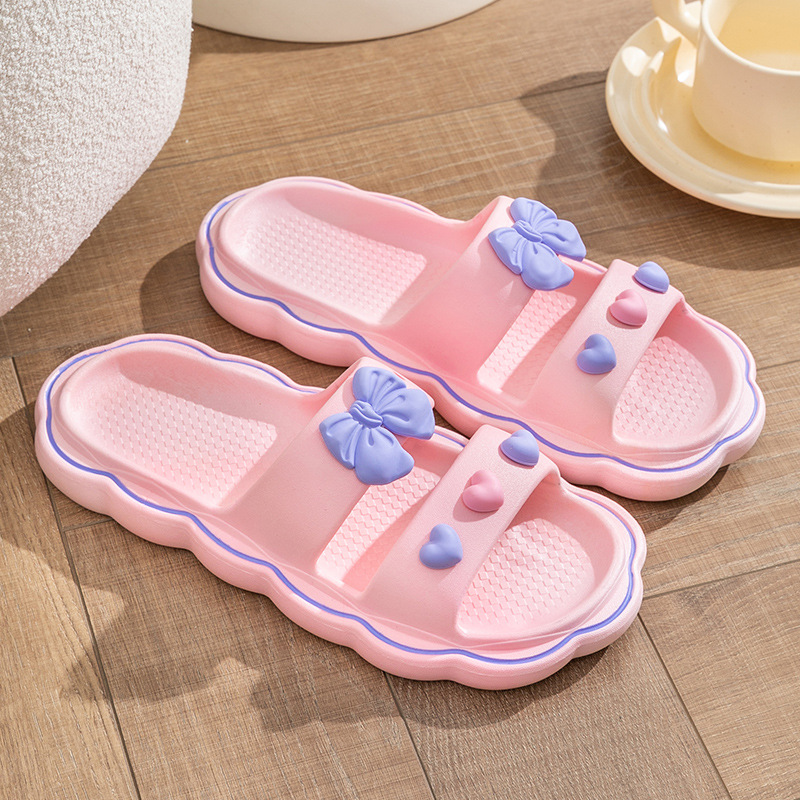 color women's wear Solid outdoor breathable home slippers for comfort cuteness with a soft thick sole and exposed toe flip p Lhshoe comt nd