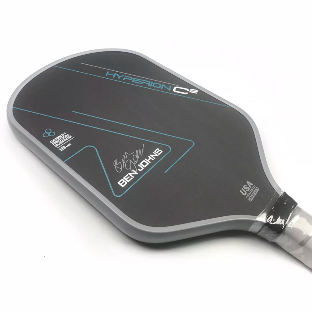 Ben Johns Hyperion C2 T700 Carbon Fiber Pickleball Paddle Thermoformed Udy 16Mm Polymer Core