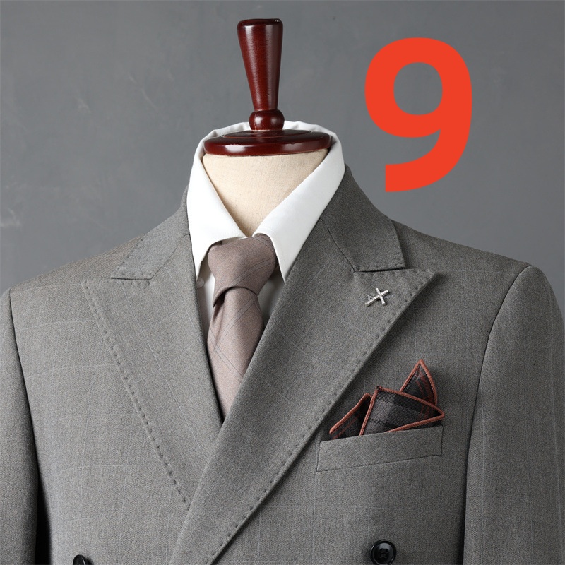 A5---k1428 Suit with Trendy Casual Jacket - Elegant Double-Breasted Design