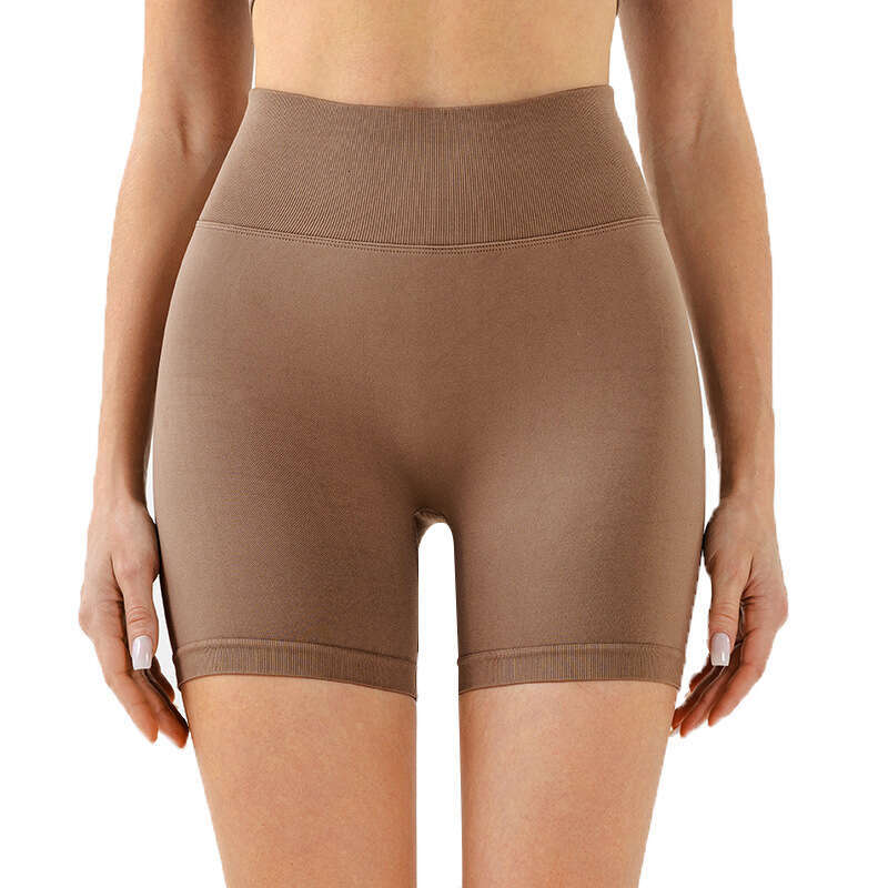 European and American three part yoga pants for women, seamless high waist, lifted peach buttocks, summer running, outdoor fiess shorts