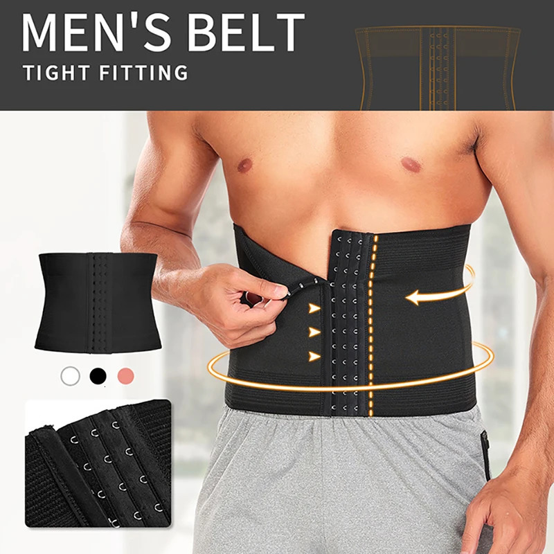 Waist Trainer for Men Tummy Control Girdle Cintas Modeladora Lumbar Support Body Shaper Compression Belt Shapewear 241121