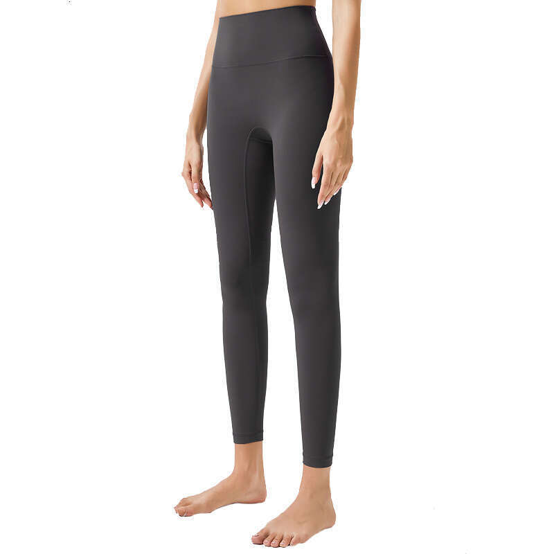 Naked shaping yoga for women in autumn winter with plush design, high waist and hip lifting, high-end fiess pants, running training sports pants