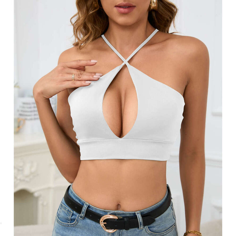 2024 Small Tank Women's Hollow Hanging Strap Sexy Summer Top Women