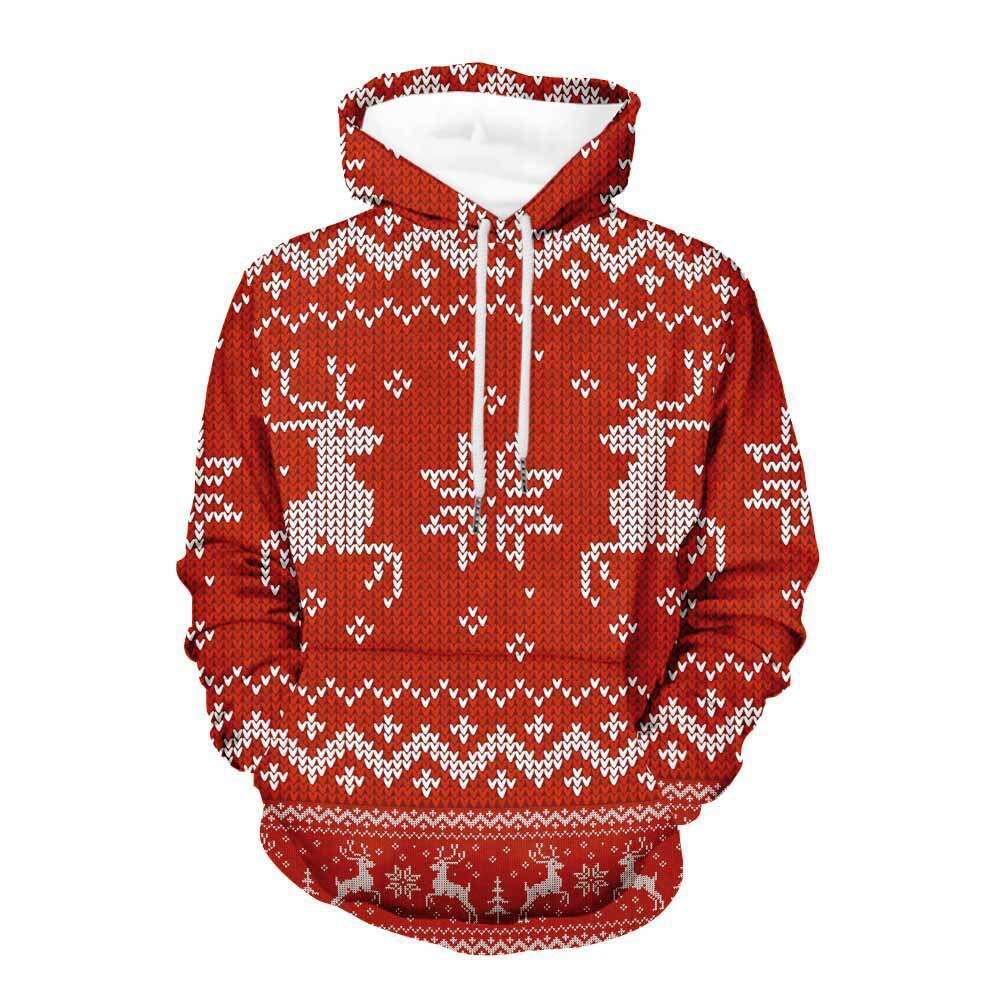 2024 Autumn/Winter New Christmas Collection HD Digital Printed Men's and Women's Casual Hoodie
