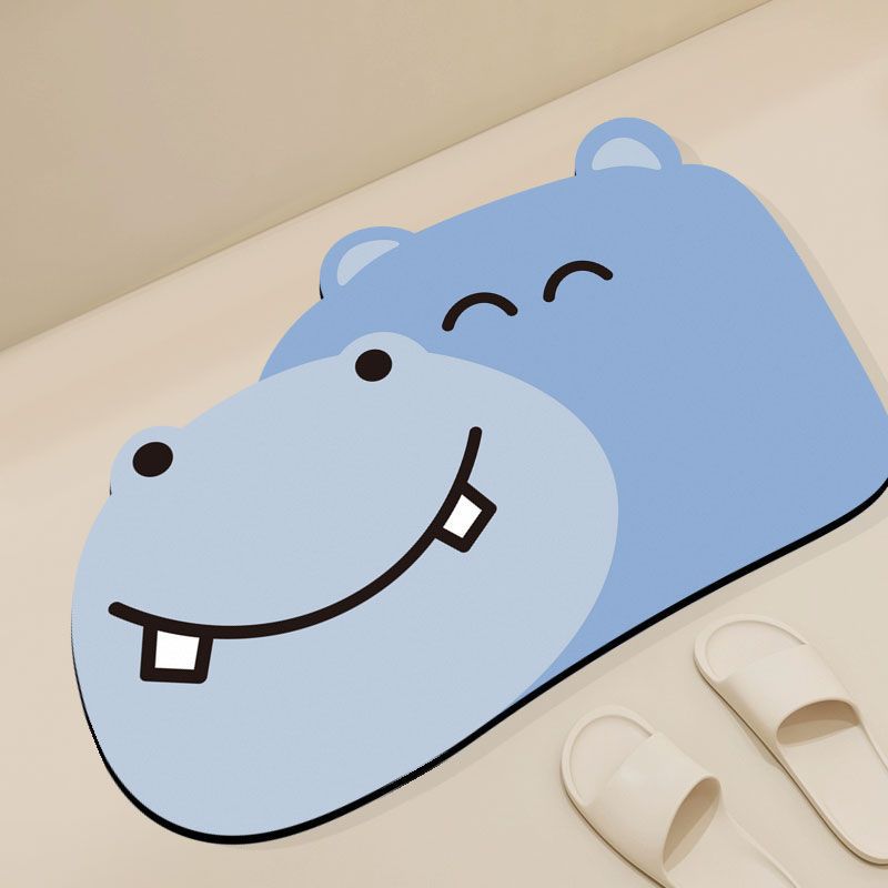Bathroom Door Anti-slip Mat Bathroom Anti-fall Foot Mat Soft Diatom Mud Water-absorbing Quick-drying Mat
