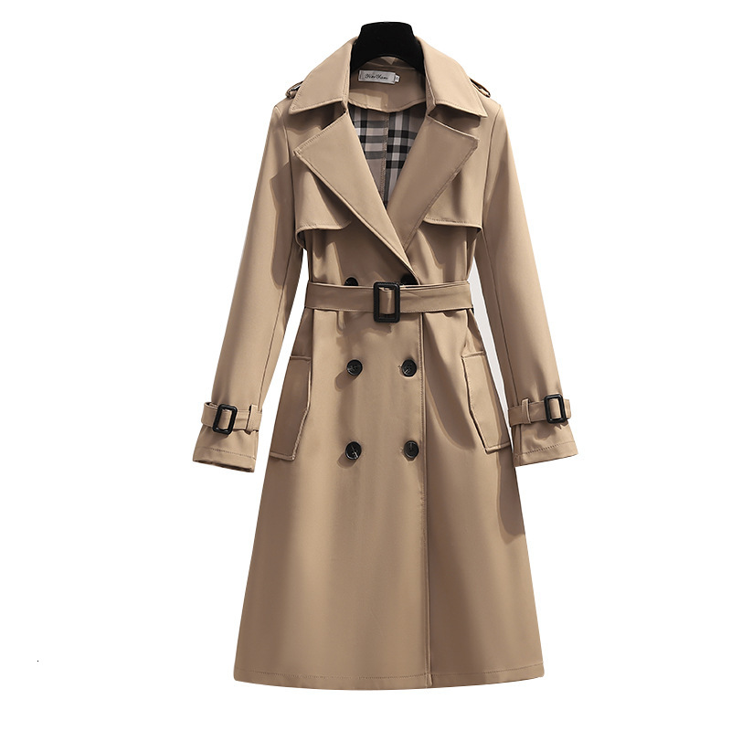 High End Windbreaker Jacket For Women In Spring And Autumn, Medium To Long Style, Korean Version, New Small British Coat