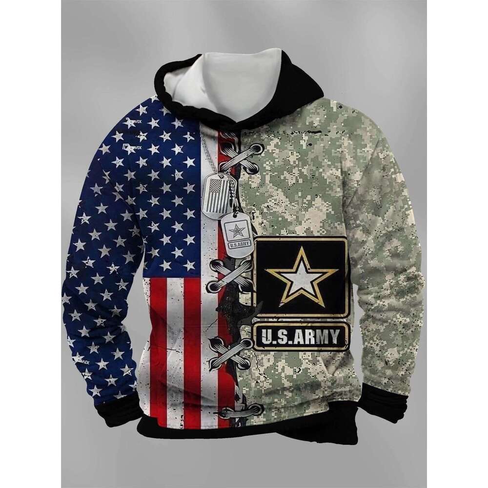 2024 Hot Selg Couple 3D Digital Printed Loose Casual Hoodie