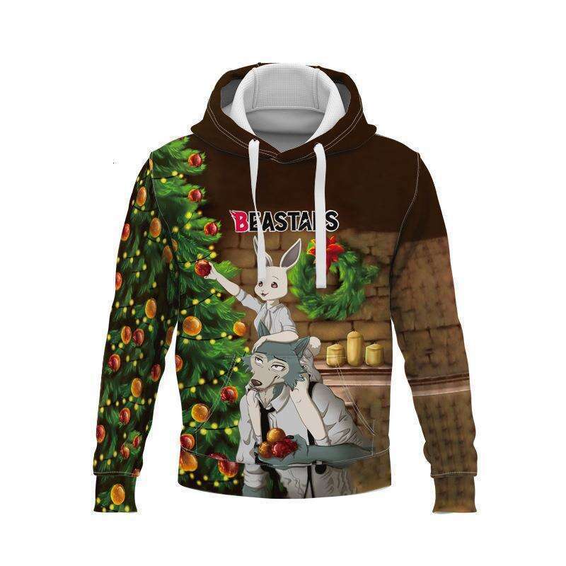 2024 Autumn/Winter Santa Claus Cute for Men and Women 3D Digital Printed Hoodie