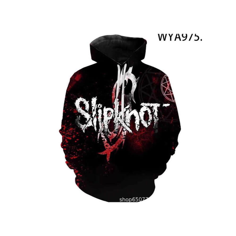 2024 Autumn/Winter Hip Hop Band 3D Printed Men's Casual Hoodie